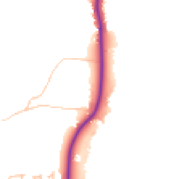 Daytime road noise heatmap for BR2 6DW