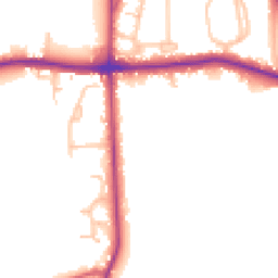 Daytime road noise heatmap for BR2 6EW