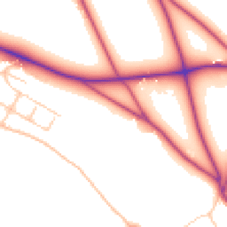 Daytime road noise heatmap for BR2 7AH