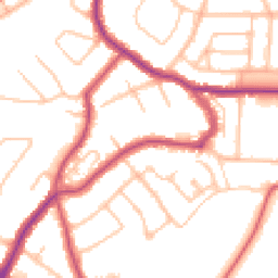 Daytime road noise heatmap for BR2 7EY