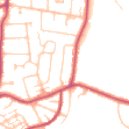 Daytime road noise heatmap for BR2 8BA