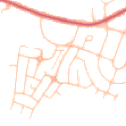 Daytime road noise heatmap for BR2 8BP