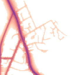 Daytime road noise heatmap for BR2 8NR