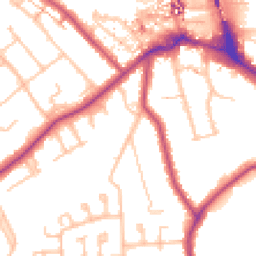 Daytime road noise heatmap for BR2 9AR