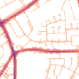 Daytime road noise heatmap for BR2 9DW