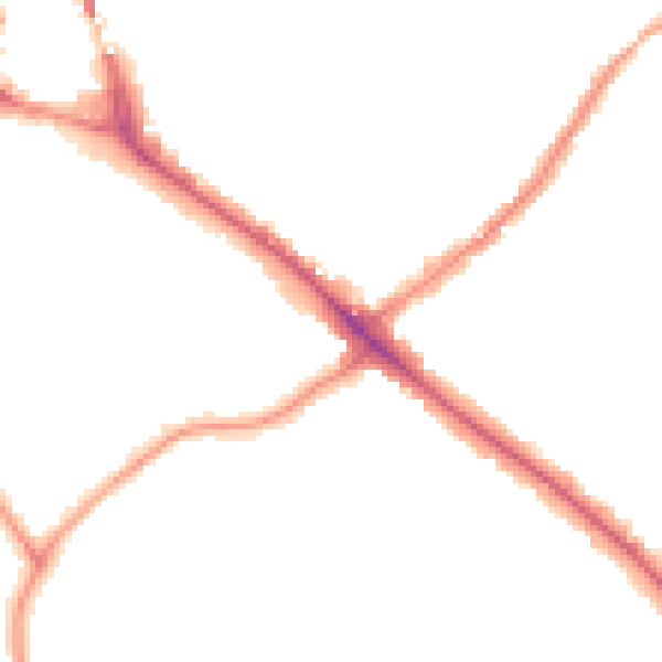 Night-time road noise heatmap for BR2 9JD