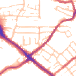 Daytime road noise heatmap for BR2 9LA