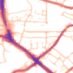 Daytime road noise heatmap for BR2 9LN