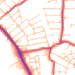 Daytime road noise heatmap for BR2 9PT