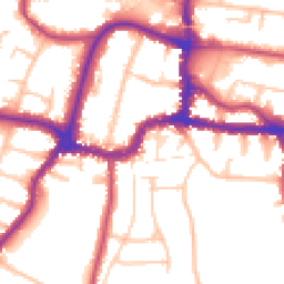 Daytime road noise heatmap for BR3 1AG
