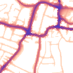Daytime road noise heatmap for BR3 1AH