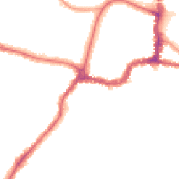 Night-time road noise heatmap for BR3 1AT