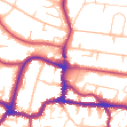 Daytime road noise heatmap for BR3 1AZ