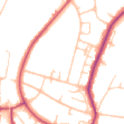 Daytime road noise heatmap for BR3 1DG