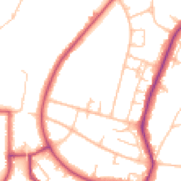 Daytime road noise heatmap for BR3 1DH