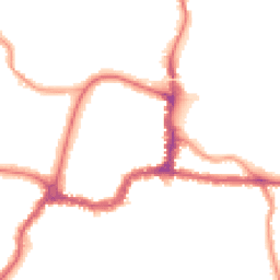 Night-time road noise heatmap for BR3 1DT
