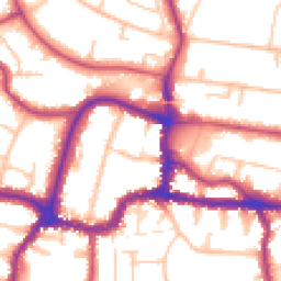 Daytime road noise heatmap for BR3 1DU