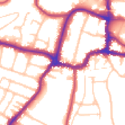 Daytime road noise heatmap for BR3 1DY