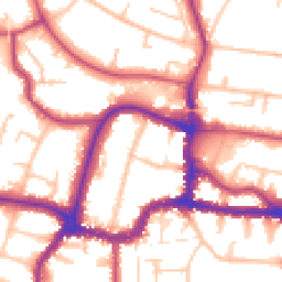 Daytime road noise heatmap for BR3 1EG