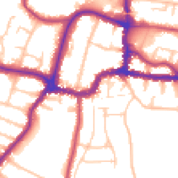 Daytime road noise heatmap for BR3 1EN