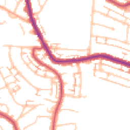 Daytime road noise heatmap for BR3 3DY