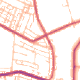 Daytime road noise heatmap for BR3 3JP