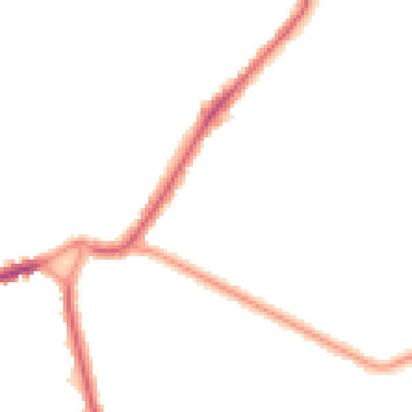 Night-time road noise heatmap for BR3 3QB