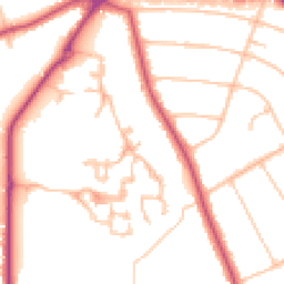Daytime road noise heatmap for BR3 3XE