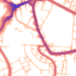 Daytime road noise heatmap for BR3 4AX