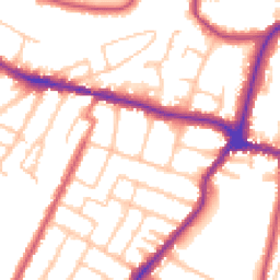 Daytime road noise heatmap for BR3 4JB