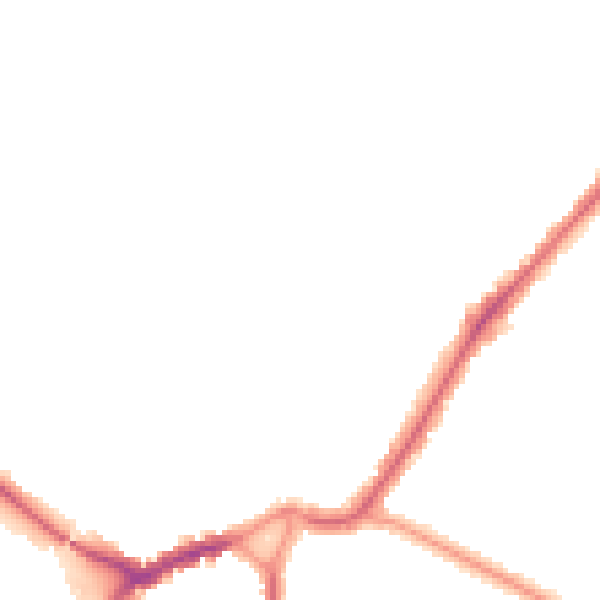 Night-time road noise heatmap for BR3 4LH
