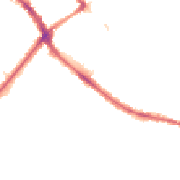 Night-time road noise heatmap for BR3 4RW