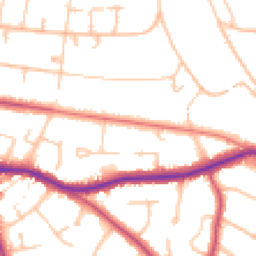 Daytime road noise heatmap for BR3 5HR