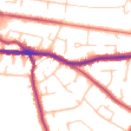 Daytime road noise heatmap for BR3 5NU
