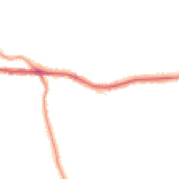 Night-time road noise heatmap for BR3 5NU
