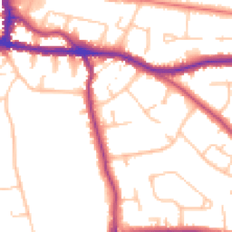 Daytime road noise heatmap for BR3 6NN