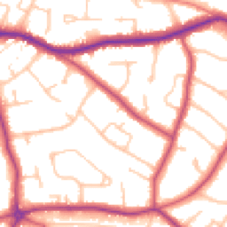 Daytime road noise heatmap for BR3 6NW