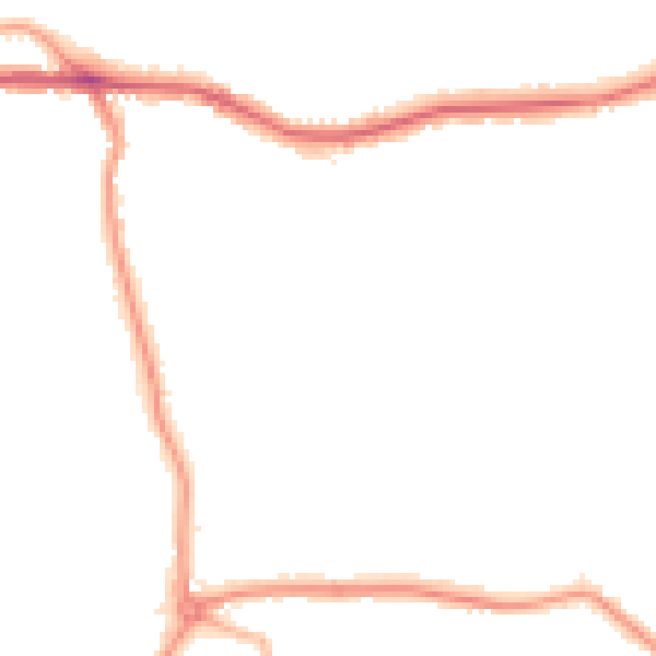 Night-time road noise heatmap for BR3 6QG