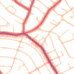 Daytime road noise heatmap for BR3 6RP