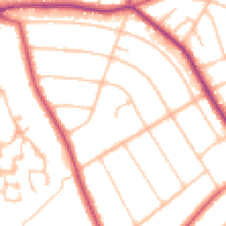 Daytime road noise heatmap for BR3 6SE