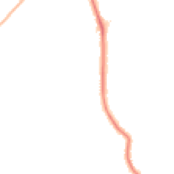 Night-time road noise heatmap for BR4 0BS
