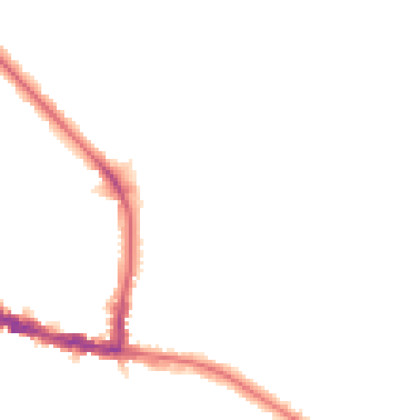 Night-time road noise heatmap for BR4 0DA