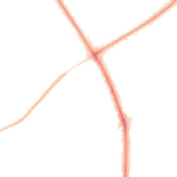 Night-time road noise heatmap for BR4 0HU