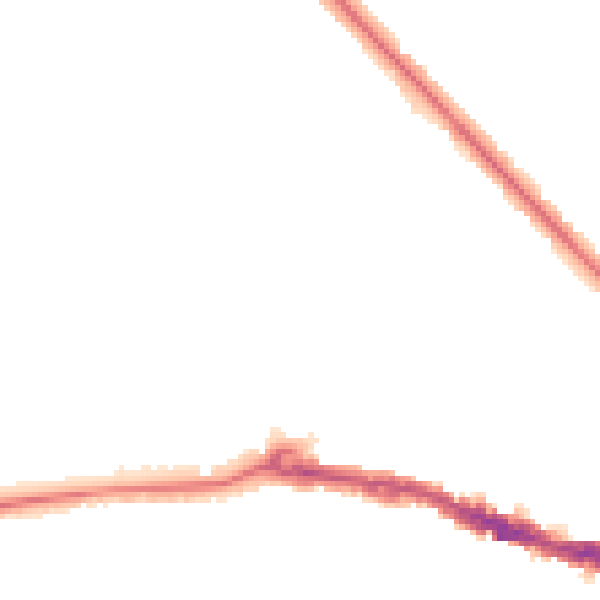 Night-time road noise heatmap for BR4 0LL