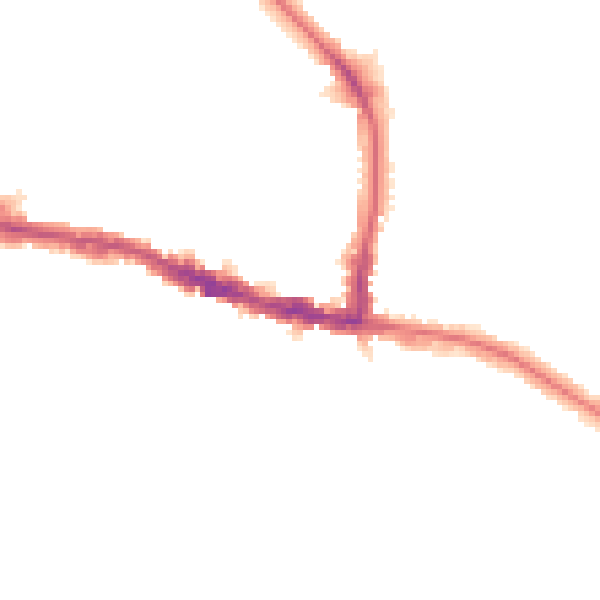 Night-time road noise heatmap for BR4 0NJ