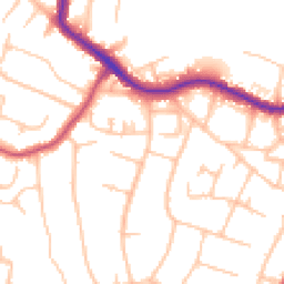 Daytime road noise heatmap for BR6 0AL