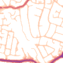 Daytime road noise heatmap for BR6 0BG
