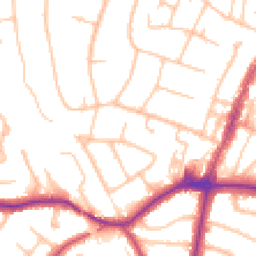 Daytime road noise heatmap for BR6 0DH