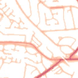 Daytime road noise heatmap for BR6 6JN
