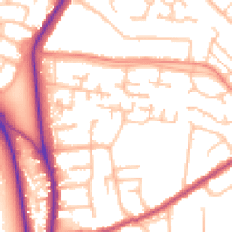 Daytime road noise heatmap for BR6 6LA